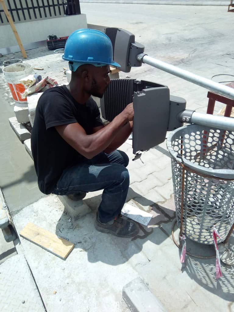 Installation of Street light at Ajayi Estate, Abuja