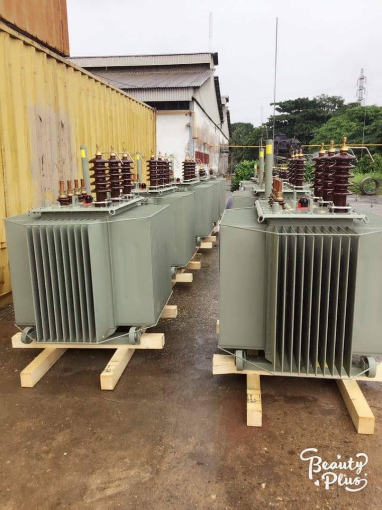 Set of transformer ready to be supplied